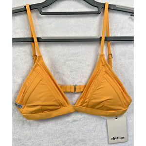 Rhythm Livin Seaside Bralette Bikini Top SUNBURST Size S NWT